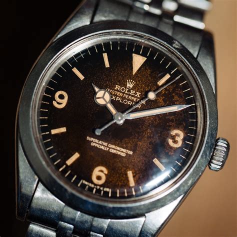 rolex patina on dial|vintage rolex tropical dials.